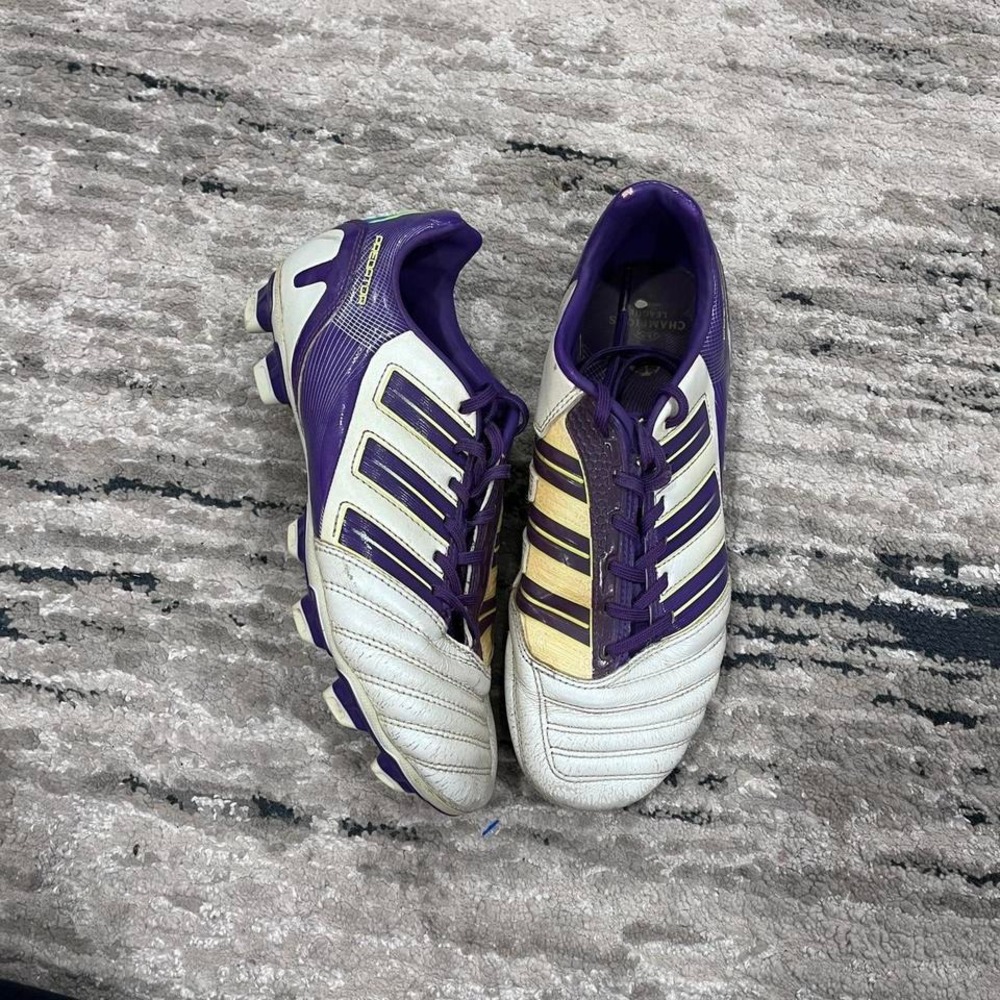 vintage  Adidas Predator traxion  AG  purple‎ Cup uefa  cleats  shoes Size US  6